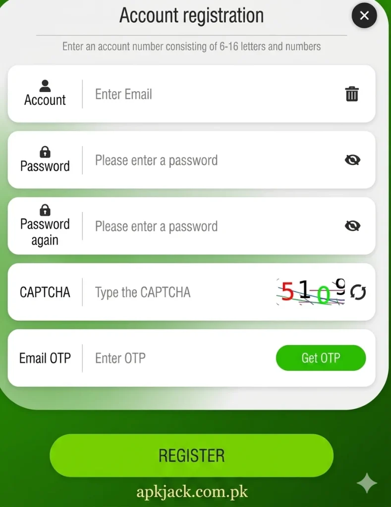 1078 Game registration and login