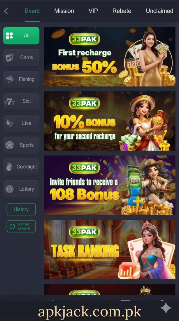 33 Pak Game Bonuses and Rewards