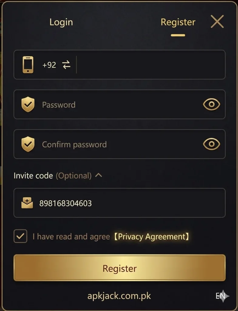 71Y Game registration and Login