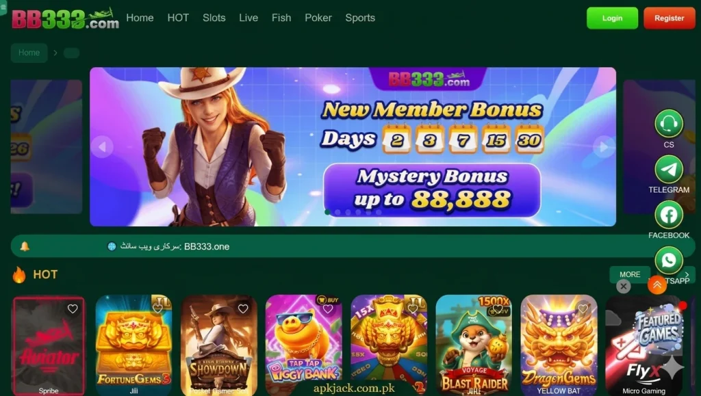 B 333 Game interface