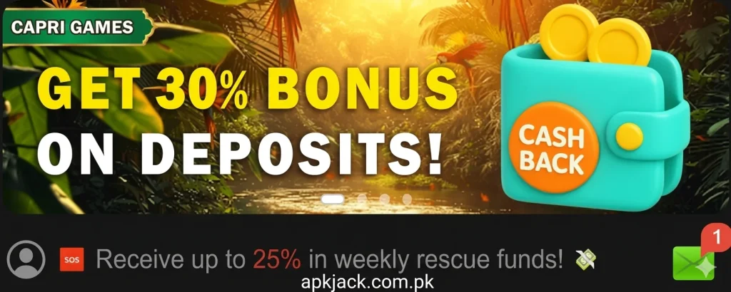 Capri Game bonuses and Rewards (2)