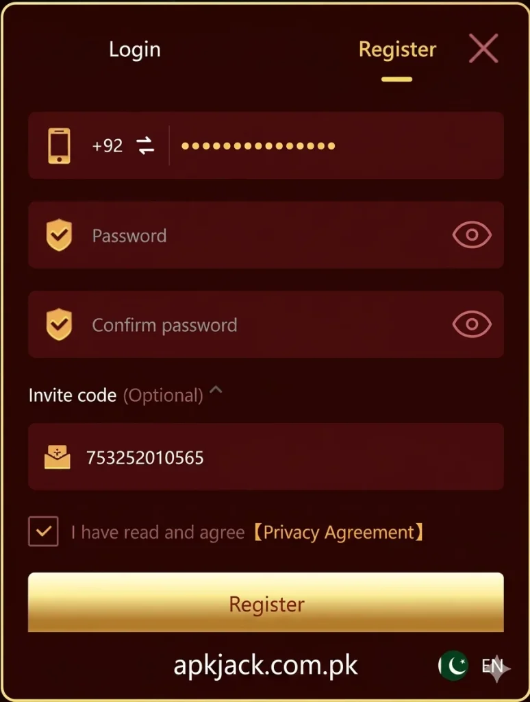 EK77 Game Registration
