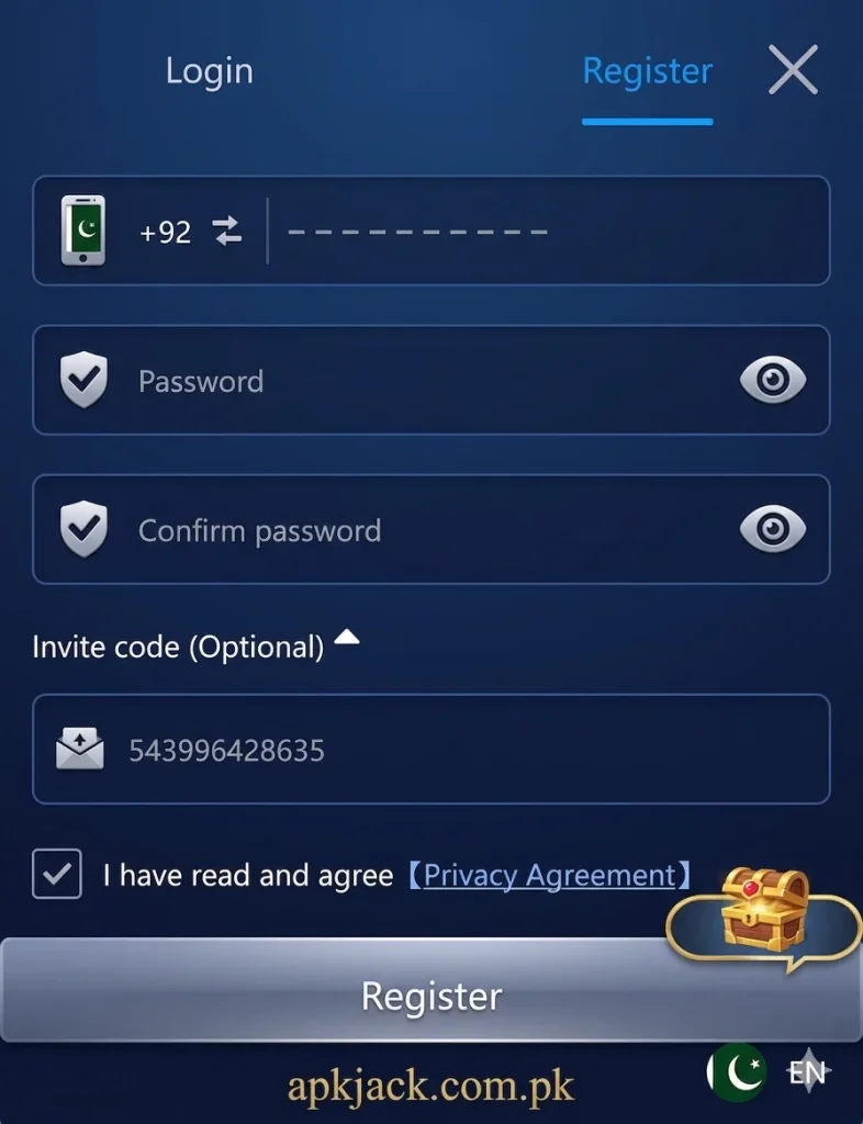 ISB 7 Game Registration and Login