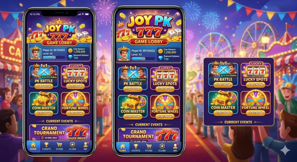JOY PK 777 Game Bonuses and Rewards