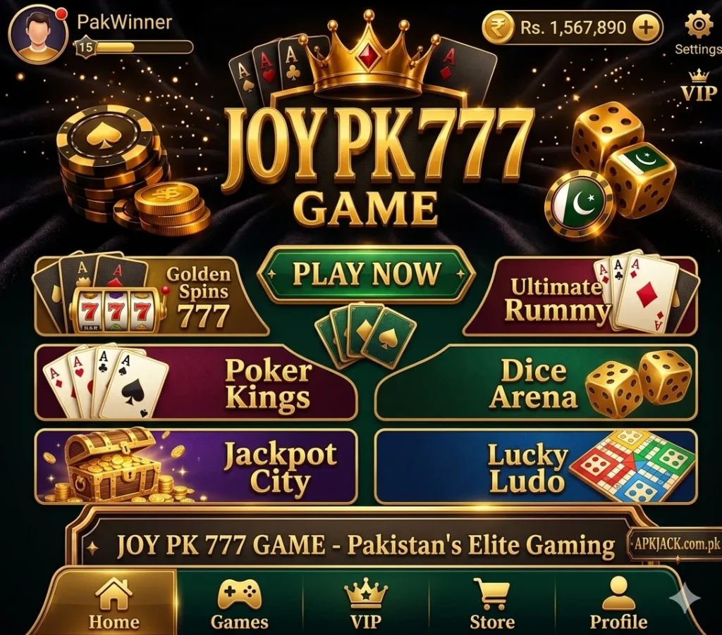 JOY PK 777 Game interface