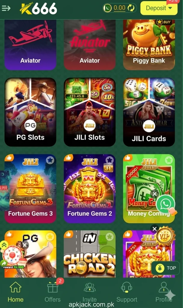 K666 Game collection