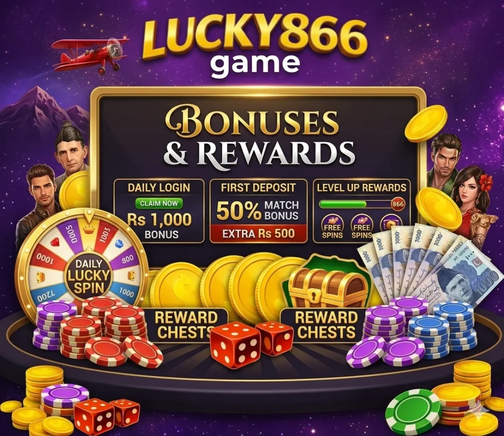 Lucky 866 Game bonuses and rewards