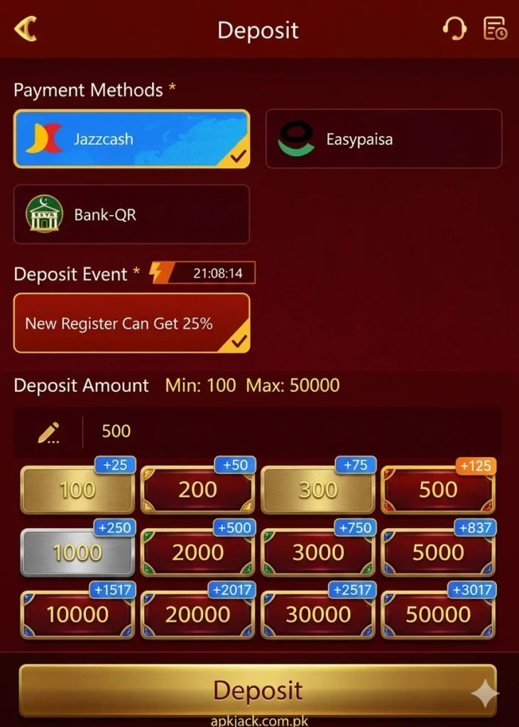 OK222 GAME DEPOSIT AND WITHDRAW