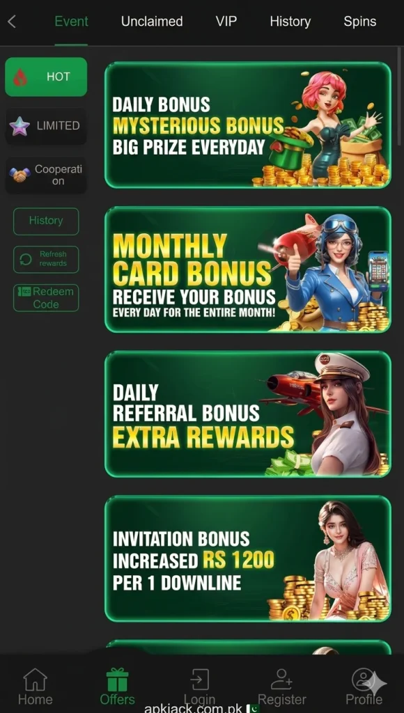 OKPKR Game Bonuses
