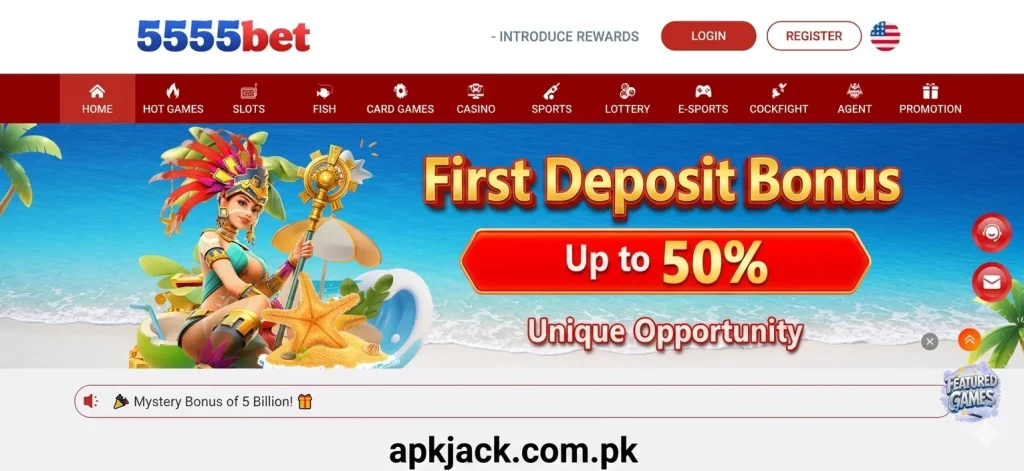 PK5555 Game bonuses and rewards