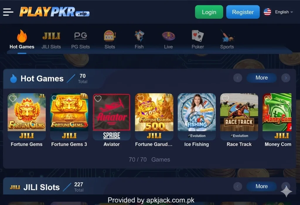 PLAYPKR Game Interface