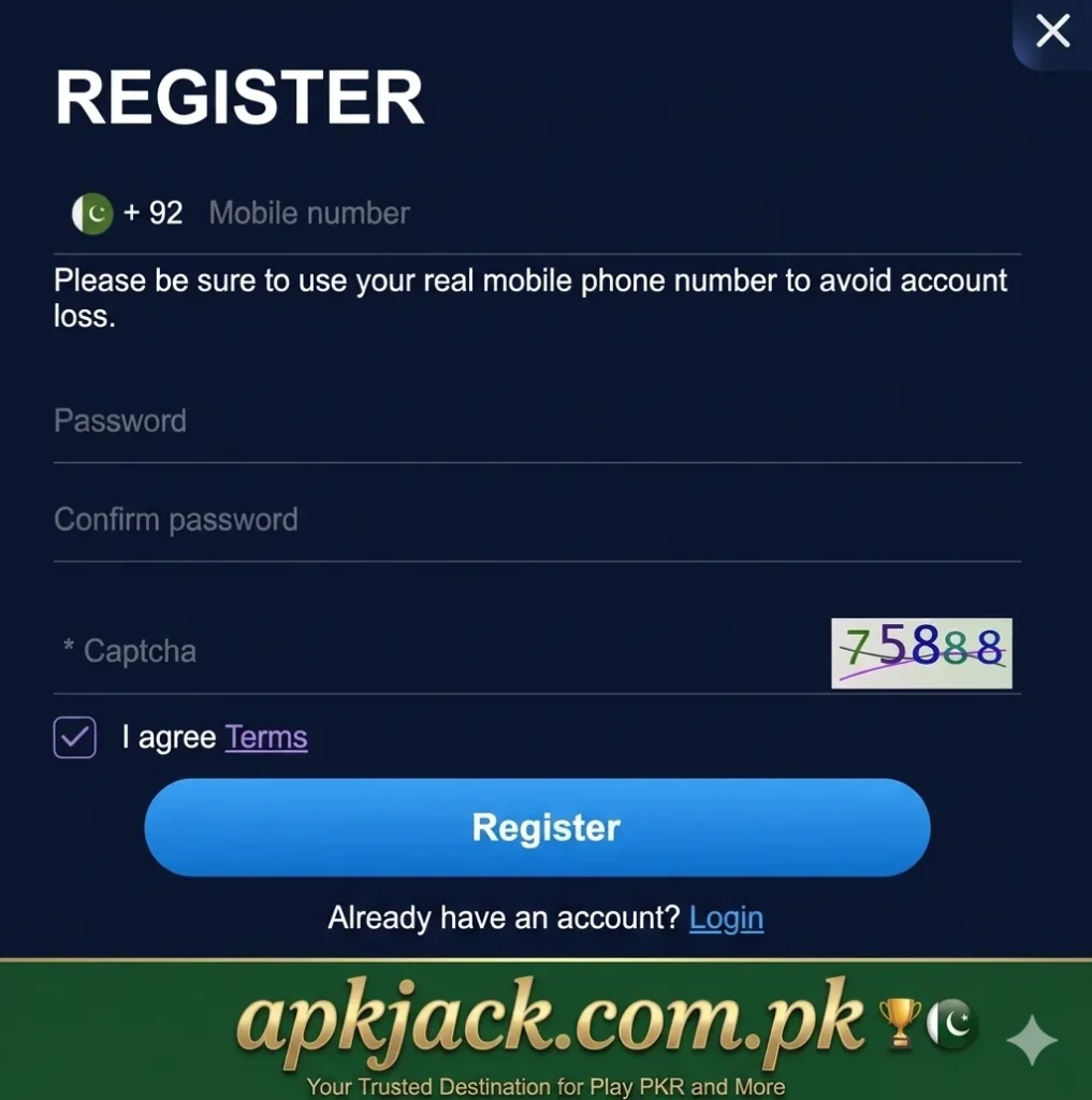 Play Pkr Game Registration and Login