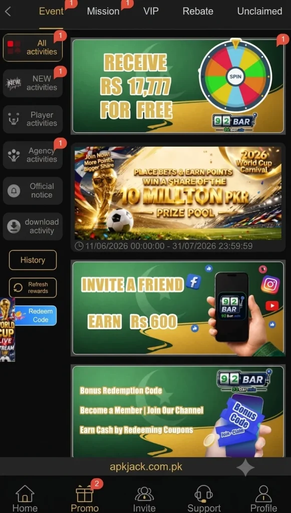92BAR Game bonuses and rewards
