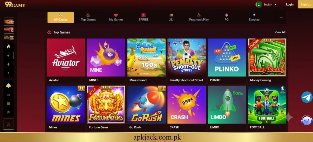 99.Game home page and user interface