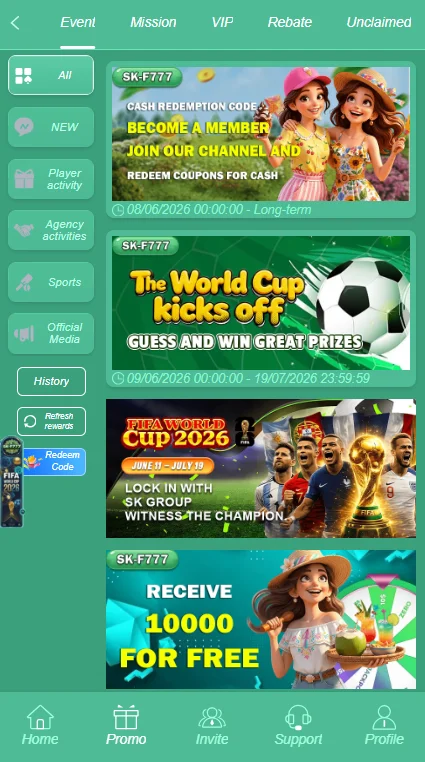 F777 Game bonuses