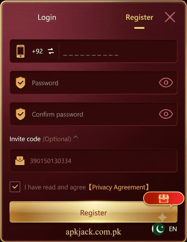 HOT77 Game registration and Login Process