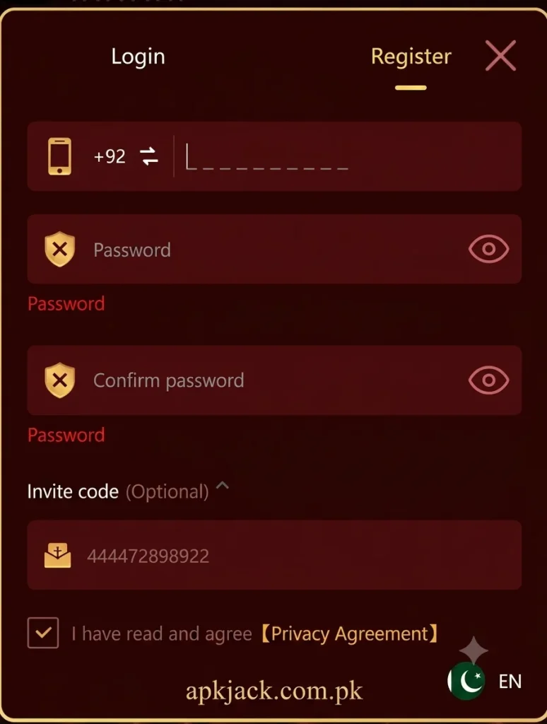 Hermes game registration and login process and download