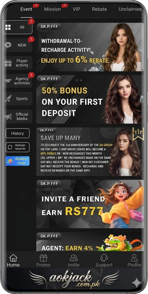 SkM 777 game Bonus section
