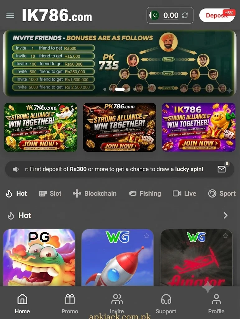 IK786 Game Home page
